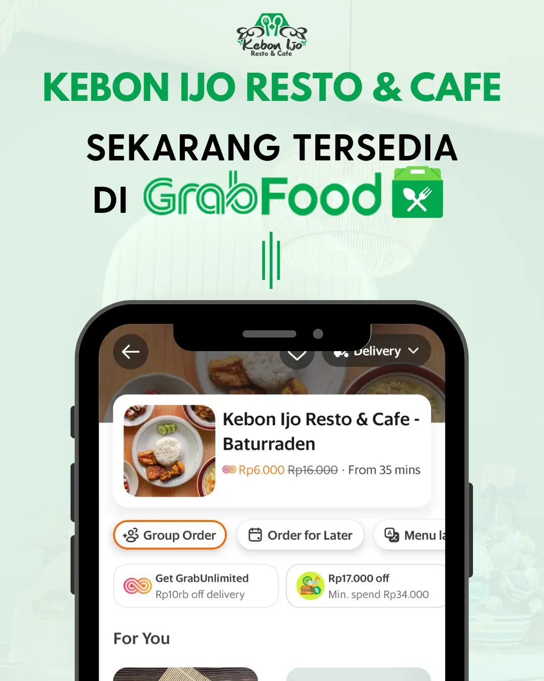 Grab food kebon ijo