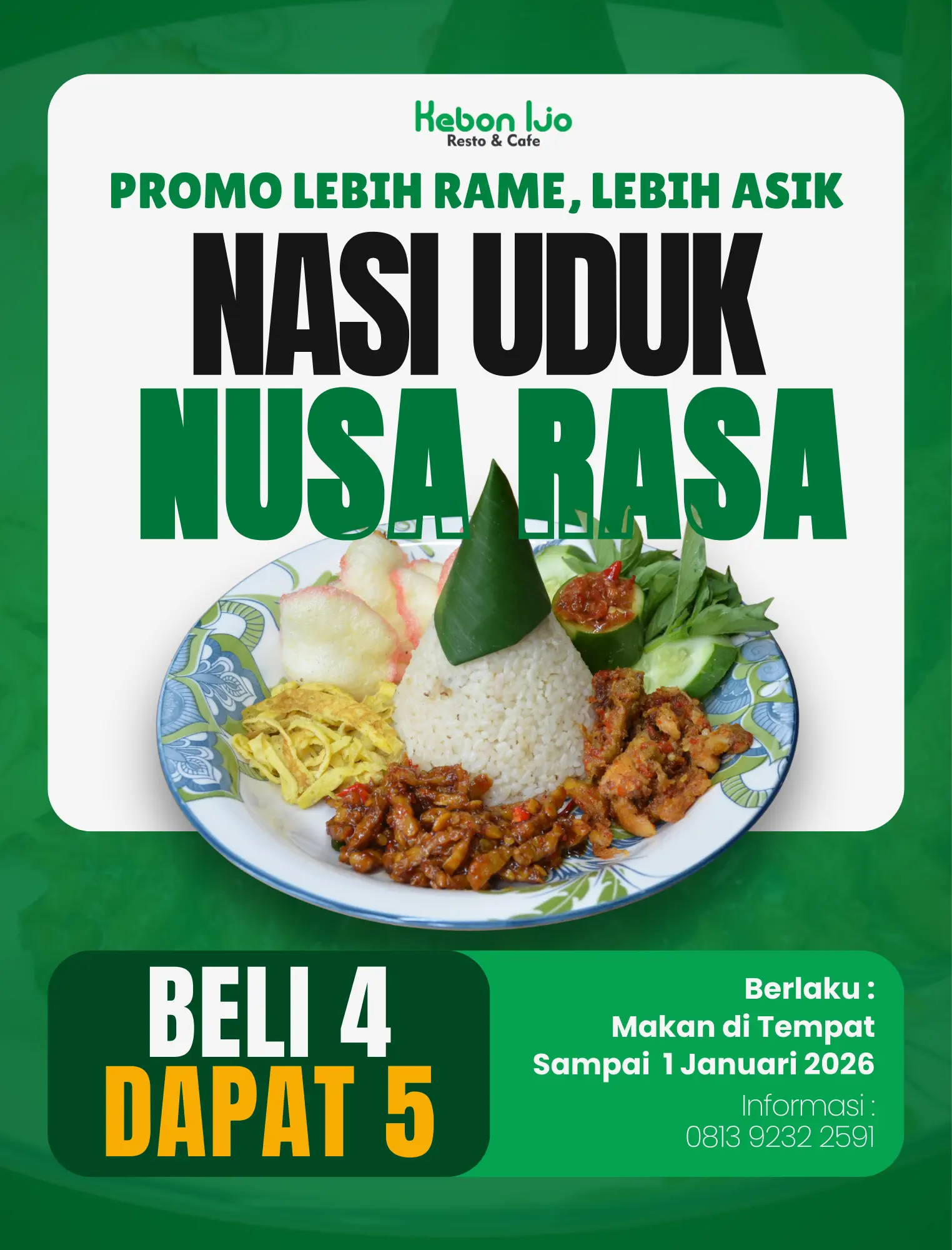 Promo Nasi Uduk Nusa Rasa