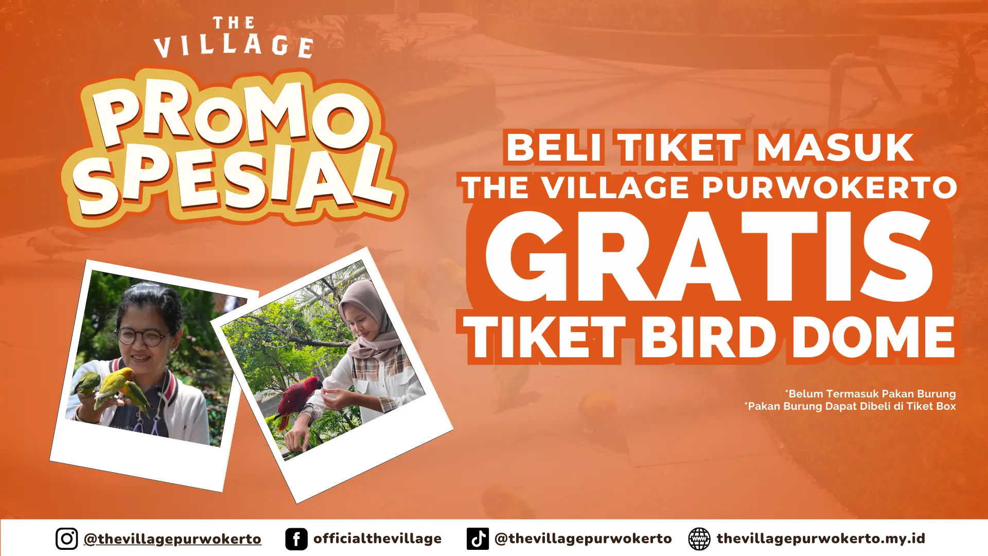 Promo Tiket Masuk Gratis ke Birddome